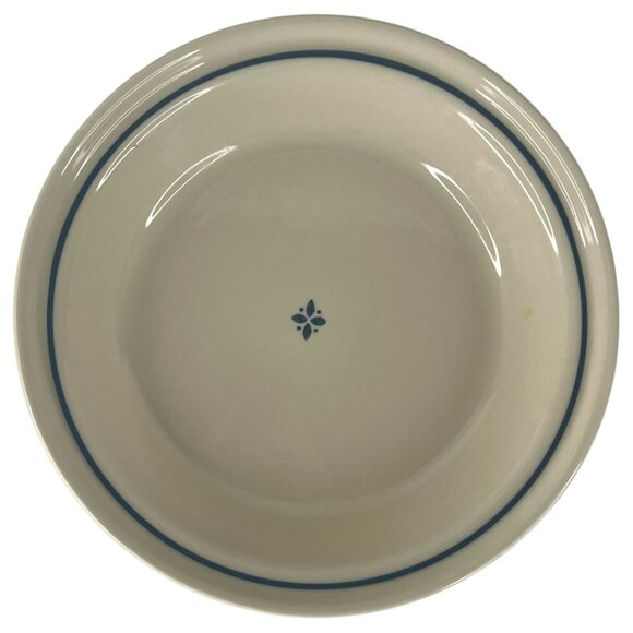 Longaberger Pottery Grandma Bonnies Woven Traditions Pie Plate Classic Blue 10” - Picture 3 of 7